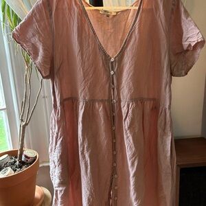 Madewell Blush V-Neck dress